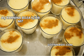 Aç Karnına Boza İçilir mi?
