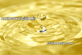 Altın Suyu İçilir mi?