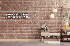 Duvar Maliyeti Hesaplama 2025