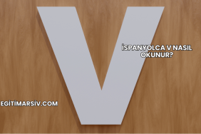 İspanyolca V Nasıl Okunur?