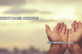Kunut 1 Nasıl Okunur?