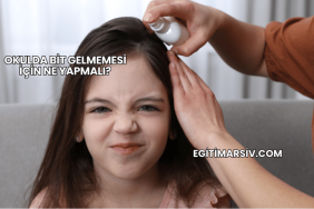 Okulda Bit Gelmemesi İçin Ne Yapmalı?