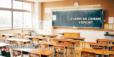 Zümre Ne Zaman Yapılır?