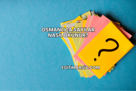 Osmanlıca Sayılar Nasıl Okunur?