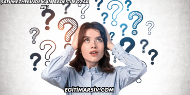 Şafi Mezhebinde Kan Abdesti Bozar mı?