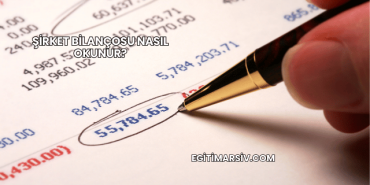 Şirket Bilançosu Nasıl Okunur?