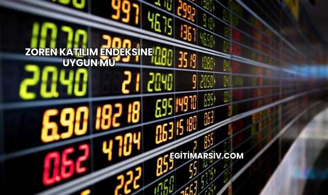 Zoren Katılım Endeksine Uygun mu