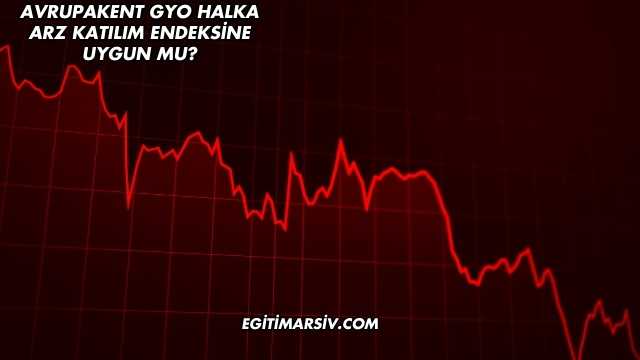 Avrupakent GYO Halka Arz Katılım Endeksine Uygun mu?
