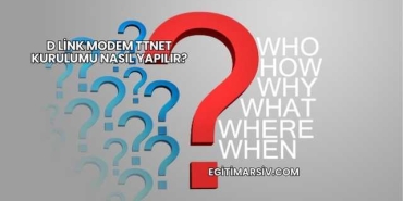 D Link Modem Ttnet Kurulumu Nasıl Yapılır?