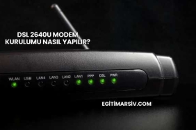 Dsl 2640U Modem Kurulumu Nasıl Yapılır?