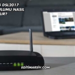 Everest Sg Dsl2017 Modem Kurulumu Nasıl Yapılır?