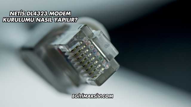 Netis Dl4323 Modem Kurulumu Nasıl Yapılır?