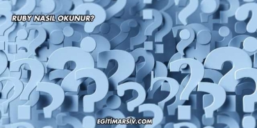 Ruby Nasıl Okunur?
