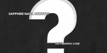 Sapphire Nasıl Okunur?