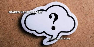 Sbarro Nasıl Okunur?