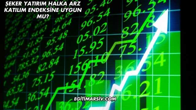Şeker Yatırım Halka Arz Katılım Endeksine Uygun mu?