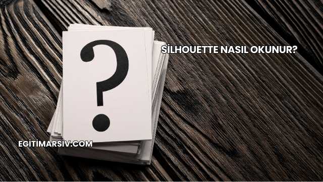 Silhouette Nasıl Okunur?