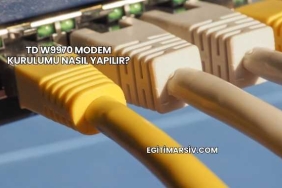 Td W9970 Modem Kurulumu Nasıl Yapılır?