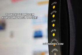 Td W9970v3 Modem Kurulumu Nasıl Yapılır?