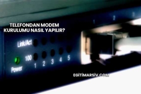 Telefondan Modem Kurulumu Nasıl Yapılır?