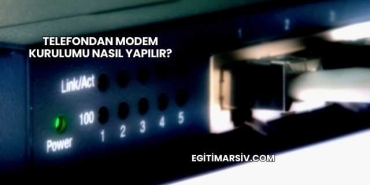 Telefondan Modem Kurulumu Nasıl Yapılır?
