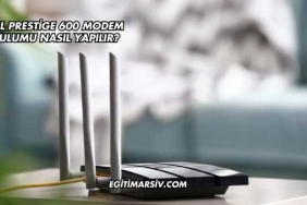 Zyxel Prestige 600 Modem Kurulumu Nasıl Yapılır?