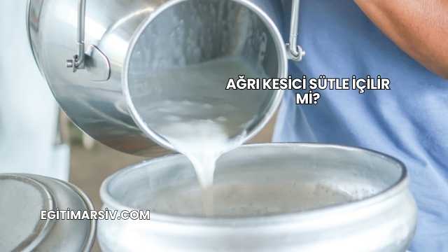 Ağrı Kesici Sütle İçilir mi?