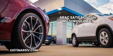 Araç Satışa Uygun mu Sorgulama?