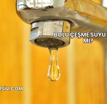 Bolu Çeşme Suyu İçilir mi?