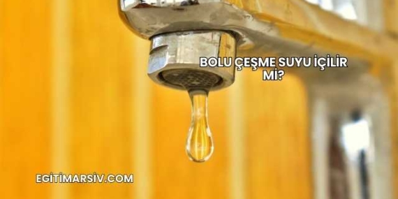 Bolu Çeşme Suyu İçilir mi?
