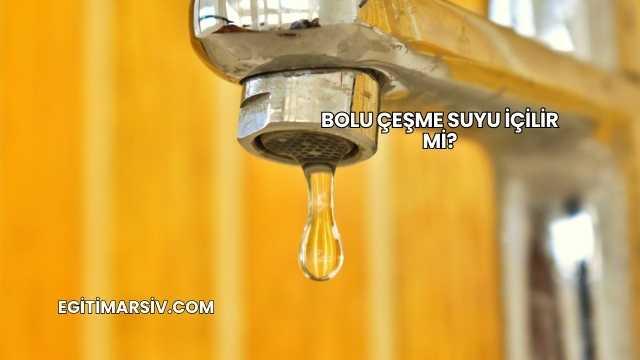 Bolu Çeşme Suyu İçilir mi?