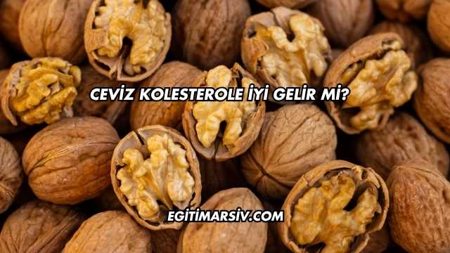 Ceviz Kolesterole İyi Gelir mi?
