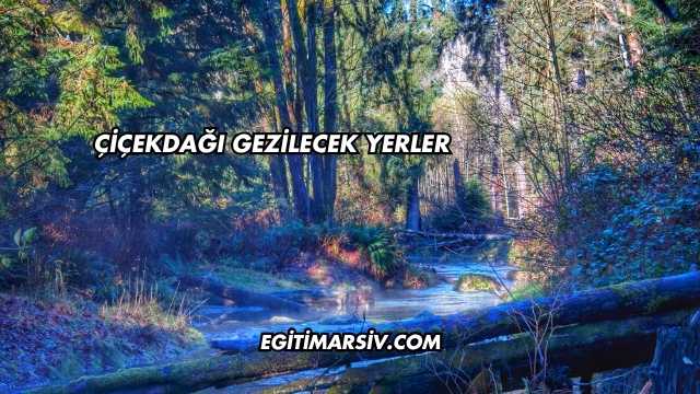 Çiçekdağı Gezilecek Yerler