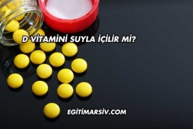 D Vitamini Suyla İçilir mi?
