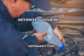 Deiyonize Su İçilir mi?