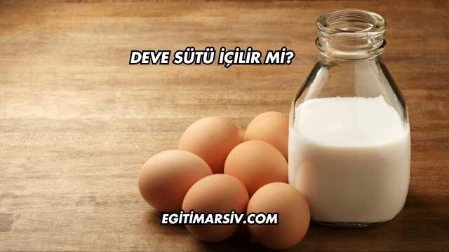 Deve Sütü İçilir mi?