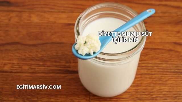 Diyette Muzlu Süt İçilir mi?