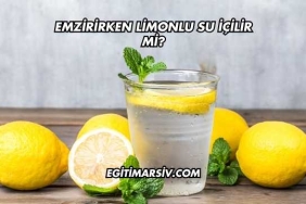 Emzirirken Limonlu Su İçilir mi?