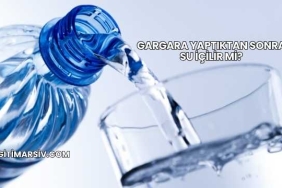 Gargara Yaptıktan Sonra Su İçilir mi?