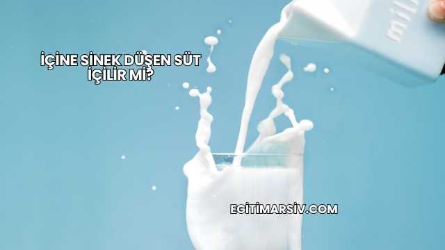 İçine Sinek Düşen Süt İçilir mi?