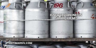 İğne Vurulan İneğin Sütü İçilir mi?