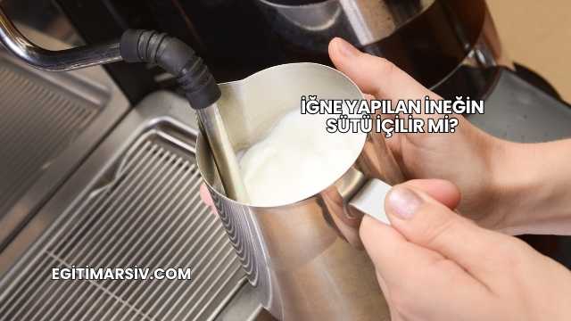 İğne Yapılan İneğin Sütü İçilir mi?