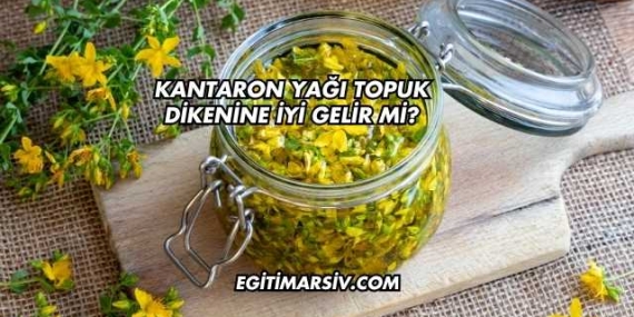 Kantaron Yağı Topuk Dikenine İyi Gelir mi?