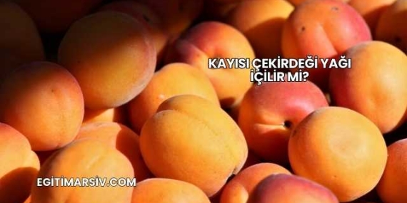 Kayısı Çekirdeği Yağı İçilir mi?