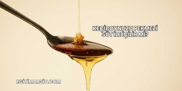 Keçiboynuzu Pekmezi Süt İle İçilir mi?