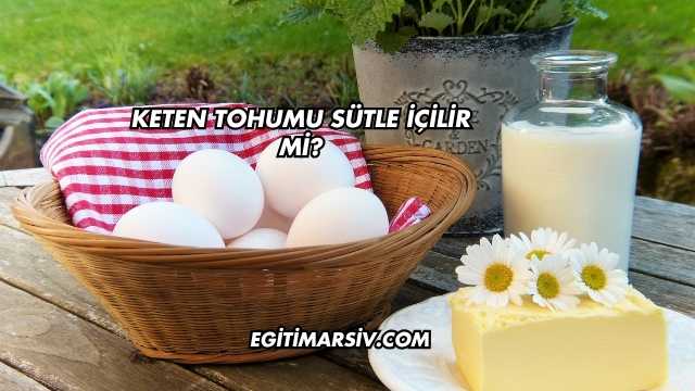 Keten Tohumu Sütle İçilir mi?