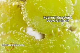 Kustuktan Sonra Soda İçilir mi?