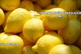 Limon Kabuğu Sirkesi İçilir mi?