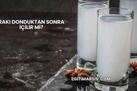 Rakı Donduktan Sonra İçilir mi?