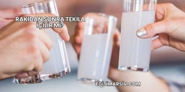 Rakıdan Sonra Tekila İçilir mi?